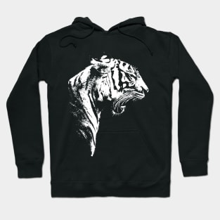 White Tiger #2 white only Hoodie